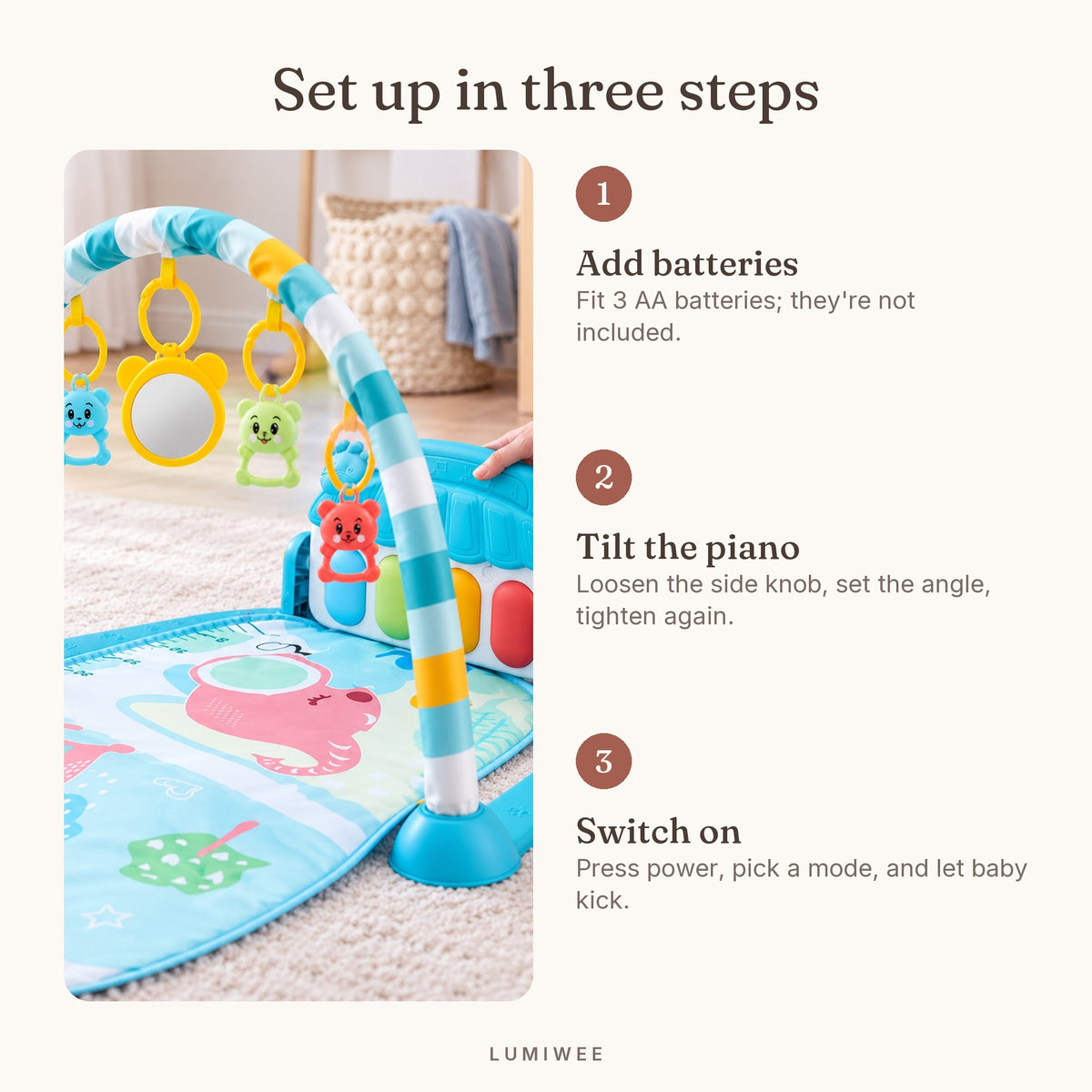 Lumiwee infographic: Clover - Set up in three steps