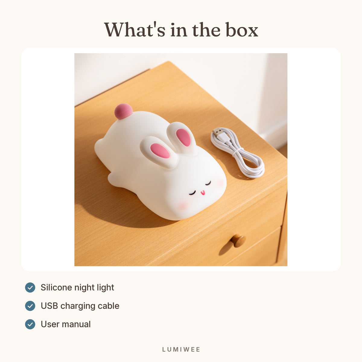 Lumiwee infographic: Glow - What's in the box