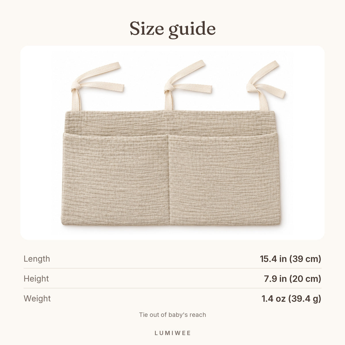 Lumiwee infographic: Poplar - Size guide