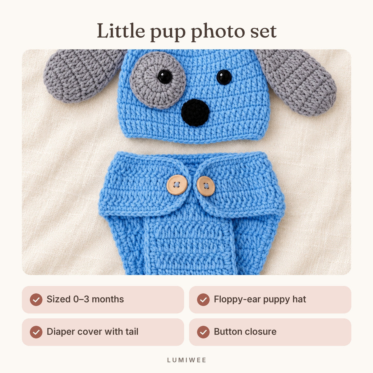 Lumiwee infographic: Puppy - Little pup photo set