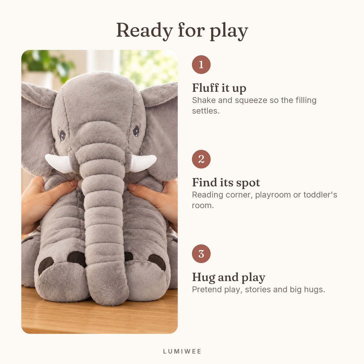 Lumiwee infographic: Stomp - Ready for play
