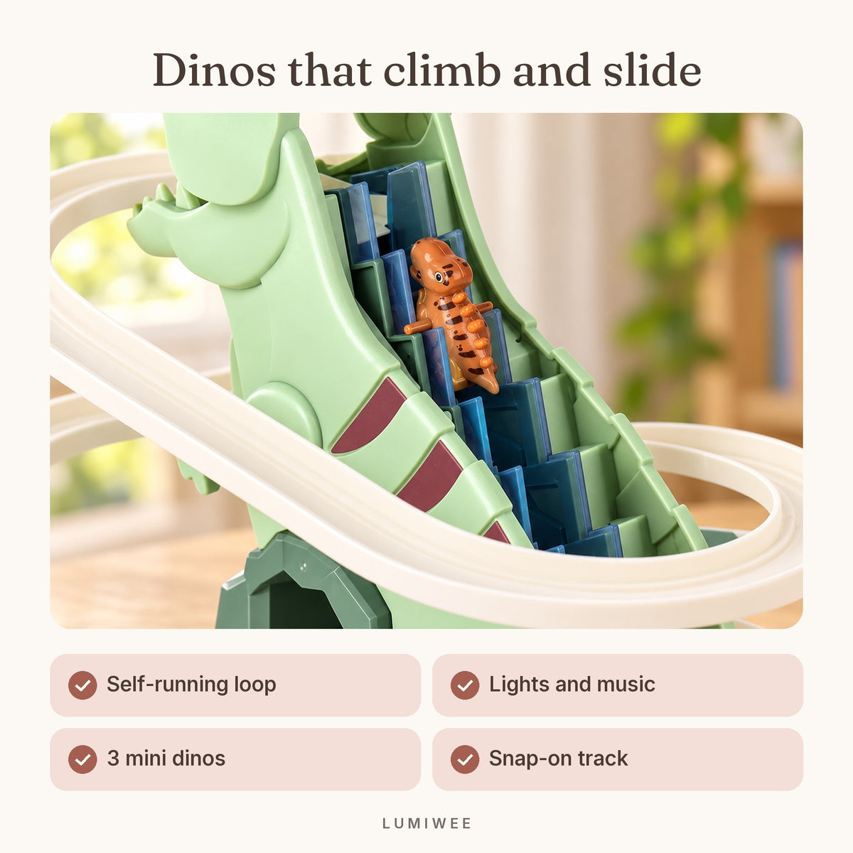 Lumiwee infographic: Thistle - Dinos that climb and slide