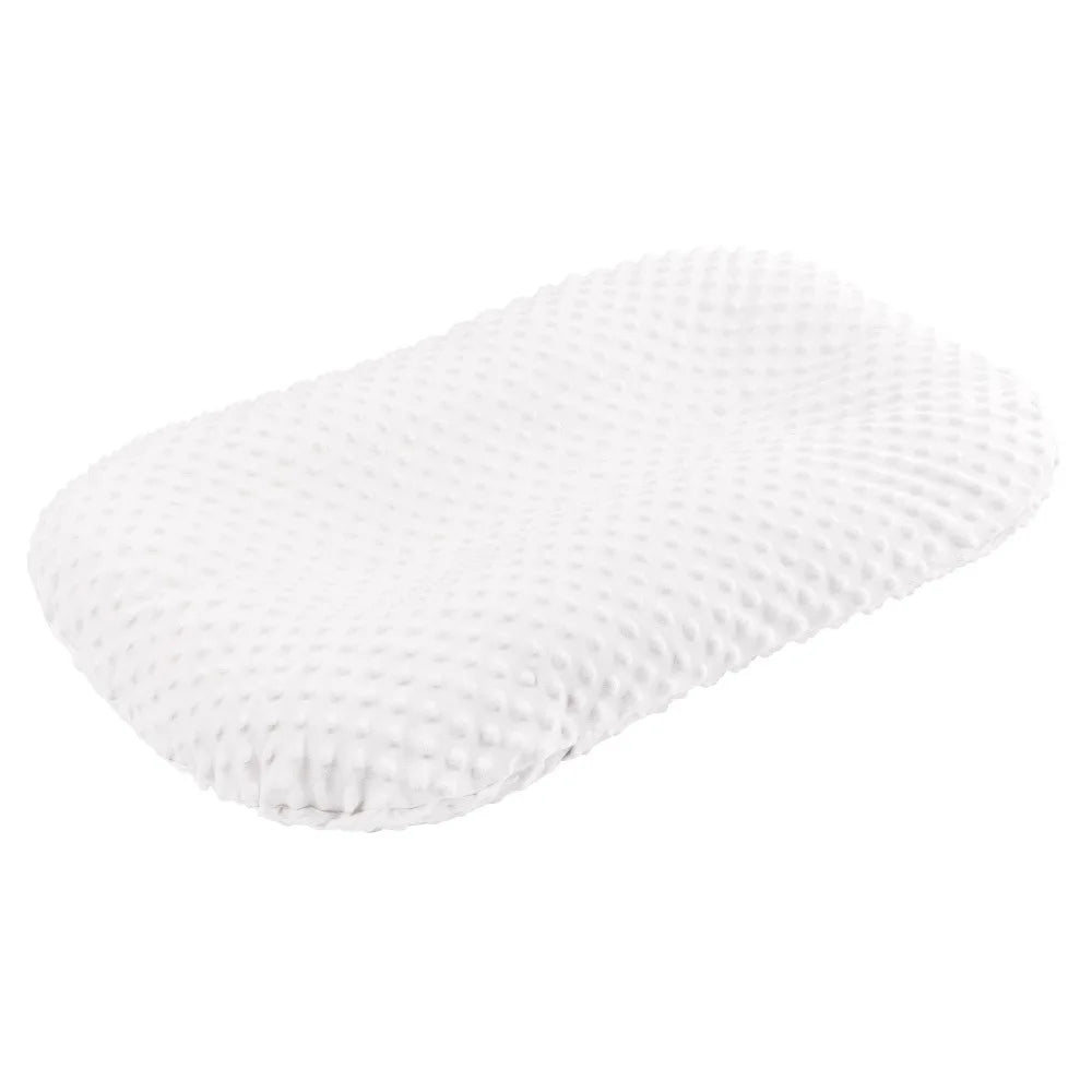 Only Cover Ultra Soft Removable Baby Nest Bed Cover Solid Color Newborn Slipcover Lounger Cover Sleeping Pad Flat Sheet for Crib