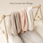 Muslin Cotton Newborn Baby Nest Slipcover Soft and Breathable Lounger Cover for Infant Girls Boys Gifts 2PCS Baby Lounger Cover