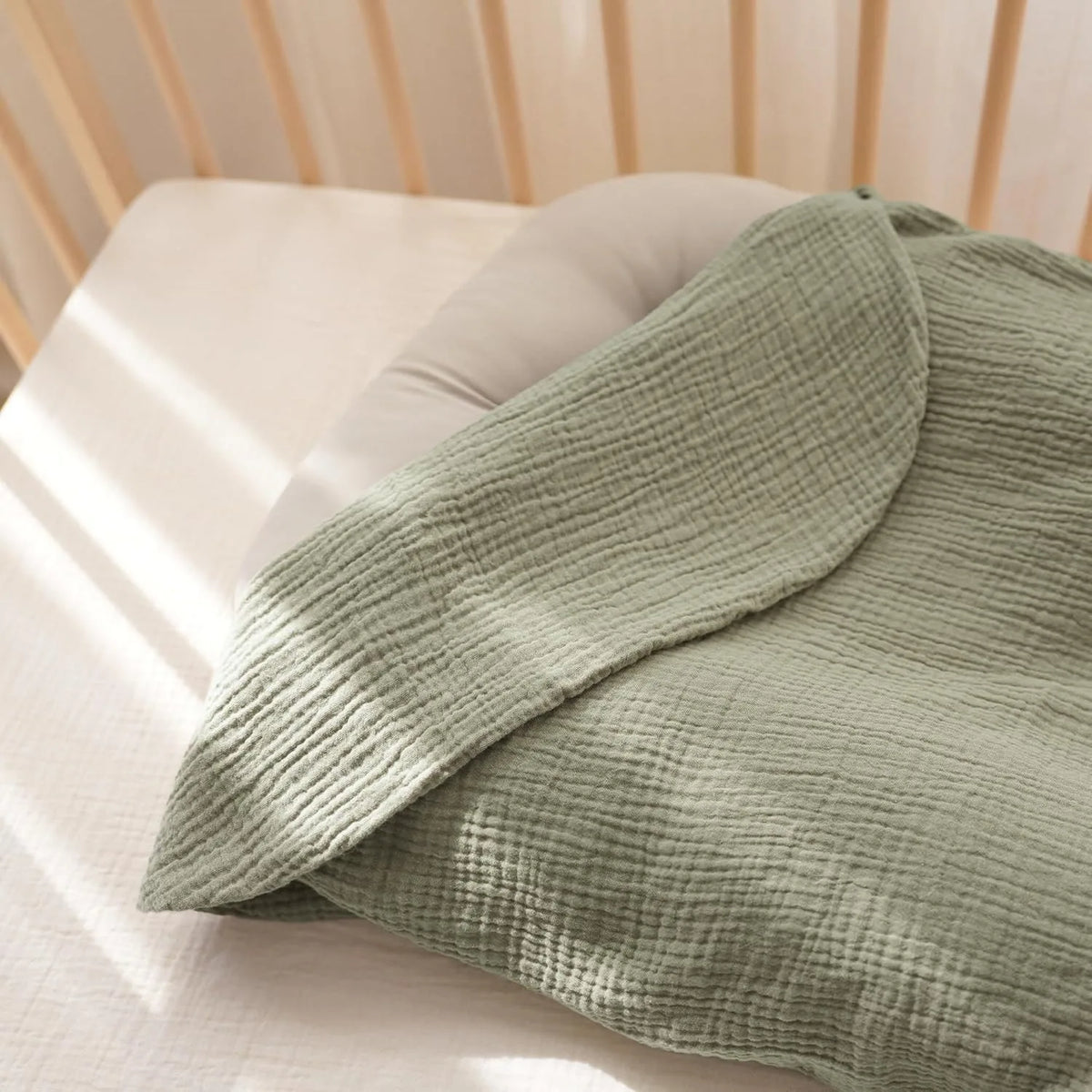 Muslin Cotton Newborn Baby Nest Slipcover Soft and Breathable Lounger Cover for Infant Girls Boys Gifts 2PCS Baby Lounger Cover