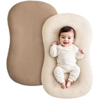 Muslin Cotton Newborn Baby Nest Slipcover Soft and Breathable Lounger Cover for Infant Girls Boys Gifts 2PCS Baby Lounger Cover