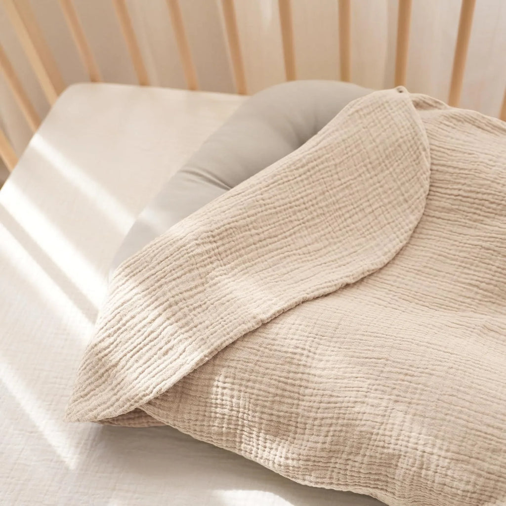 Muslin Cotton Newborn Baby Nest Slipcover Soft and Breathable Lounger Cover for Infant Girls Boys Gifts 2PCS Baby Lounger Cover