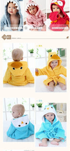 Lumiwee Drift Kids Robe, Hooded Animal Bathrobe