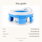 Lumiwee infographic: 2-in-1 - Size guide