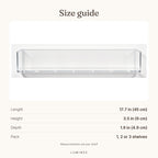 Lumiwee infographic: Aspen - Size guide