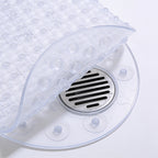Lumiwee Brook kids suction-cup shower mat: close-up of the grip bumps and suction cups