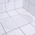 Lumiwee Brook kids suction-cup shower mat: the mat on 30 cm floor tiles for scale