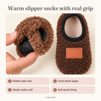 Lumiwee infographic: Burrow - Warm slipper socks with real grip