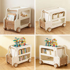 Lumiwee Cedar truck toy and book cart: the four brown bundle options
