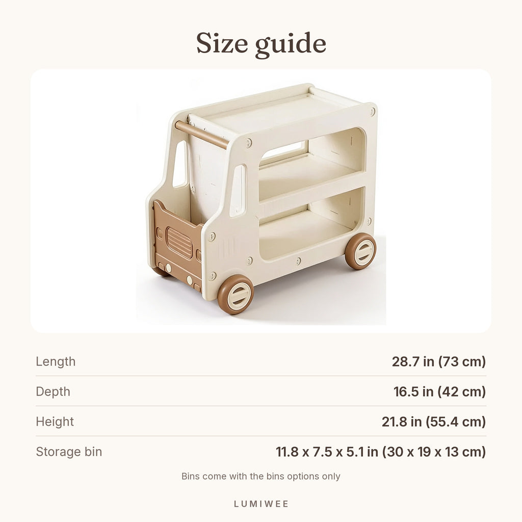 Lumiwee infographic: Cedar - Size guide