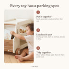 Lumiwee infographic: Cedar - Every toy has a parking spot