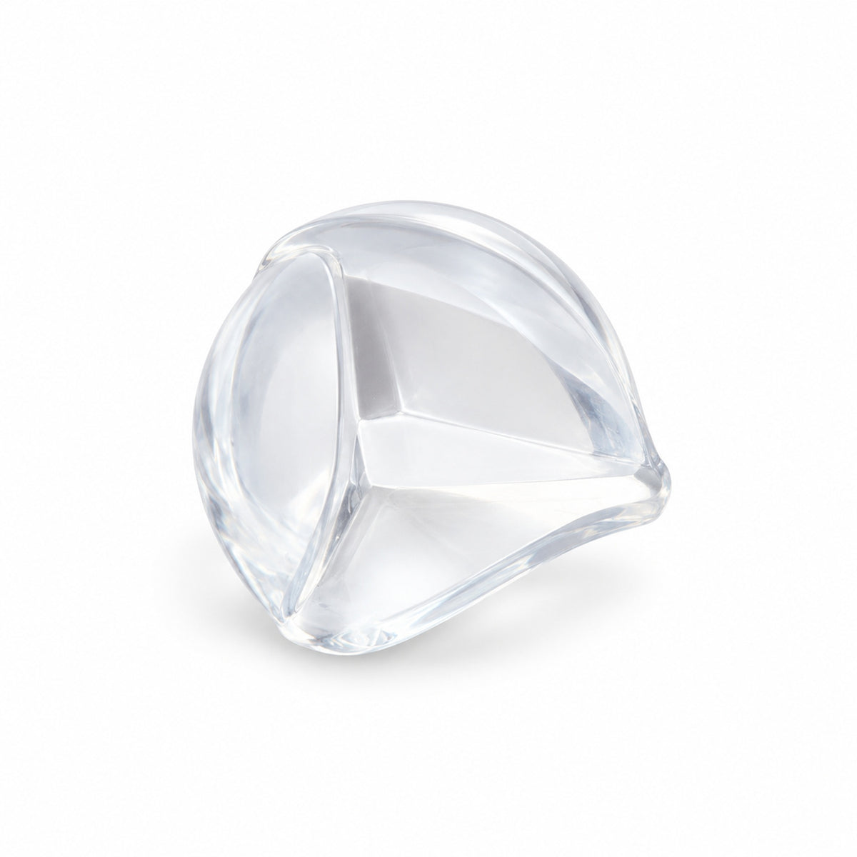 Clear Lumiwee corner guard for baby proofing on a white background