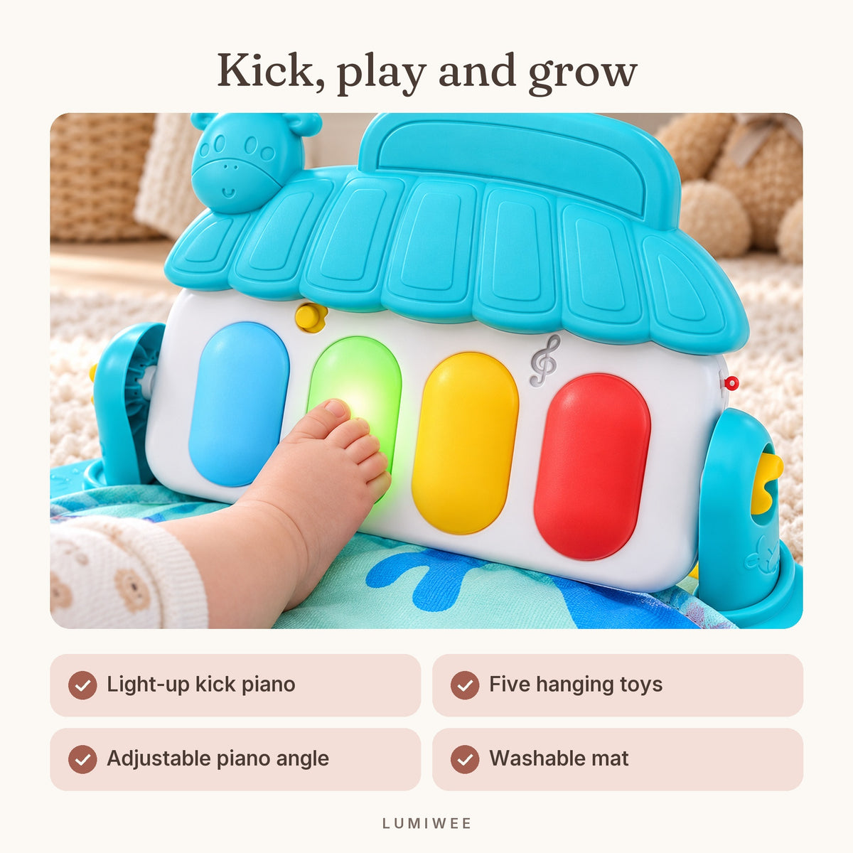 Lumiwee infographic: Clover - Kick, play and grow