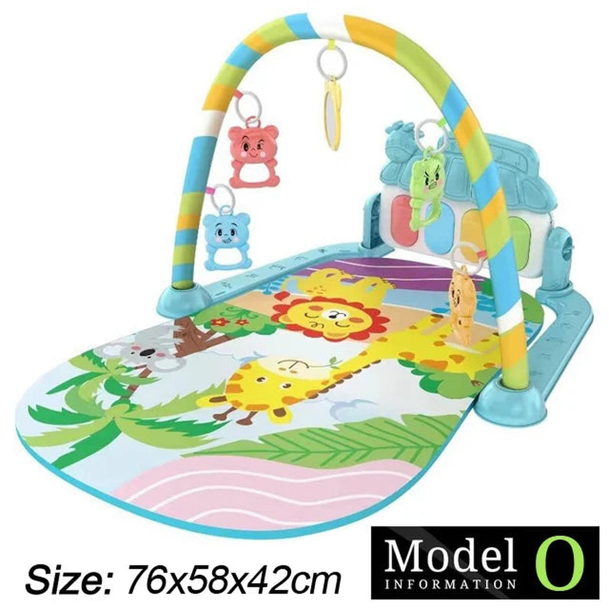 Lumiwee Clover Piano Baby Play Mat, Jungle Lion option