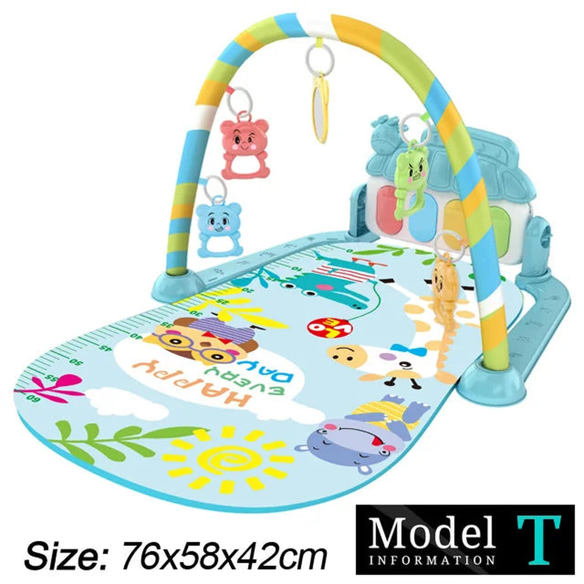 Lumiwee Clover Piano Baby Play Mat, Happy Day Sun option