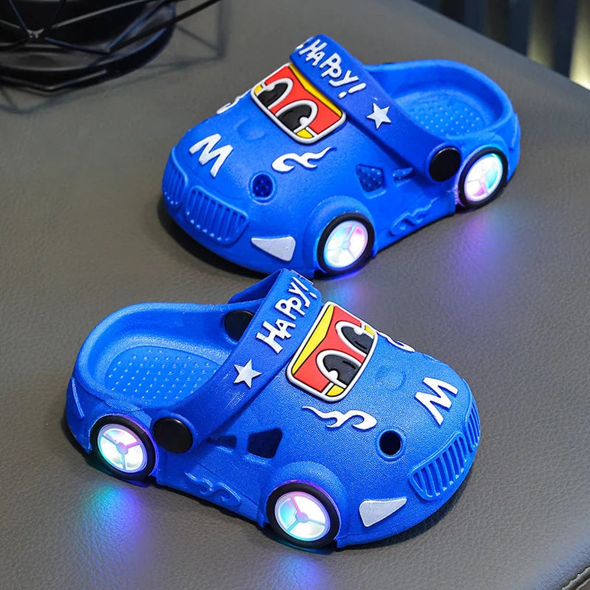 Lumiwee Comet Light-Up Toddler Car Clogs, Blue option