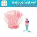 Lumiwee Coral Mermaid & Seashell Pool Dive Toys, Clear Pink Shell + 1 Mermaid option