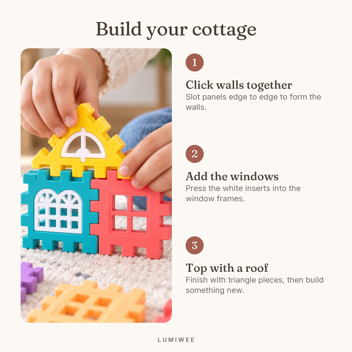 Lumiwee infographic: Cottage - Build your cottage