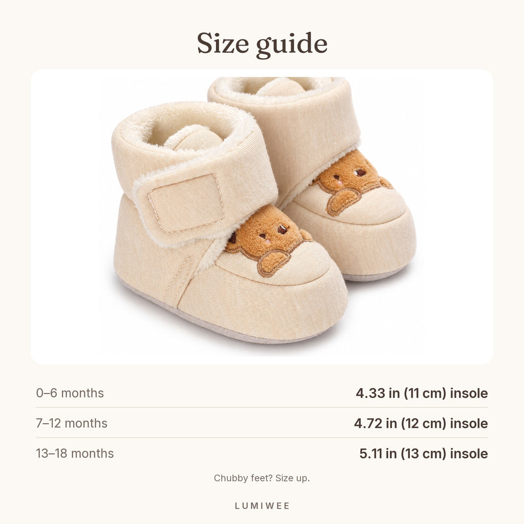 Lumiwee infographic: Cub - Size guide