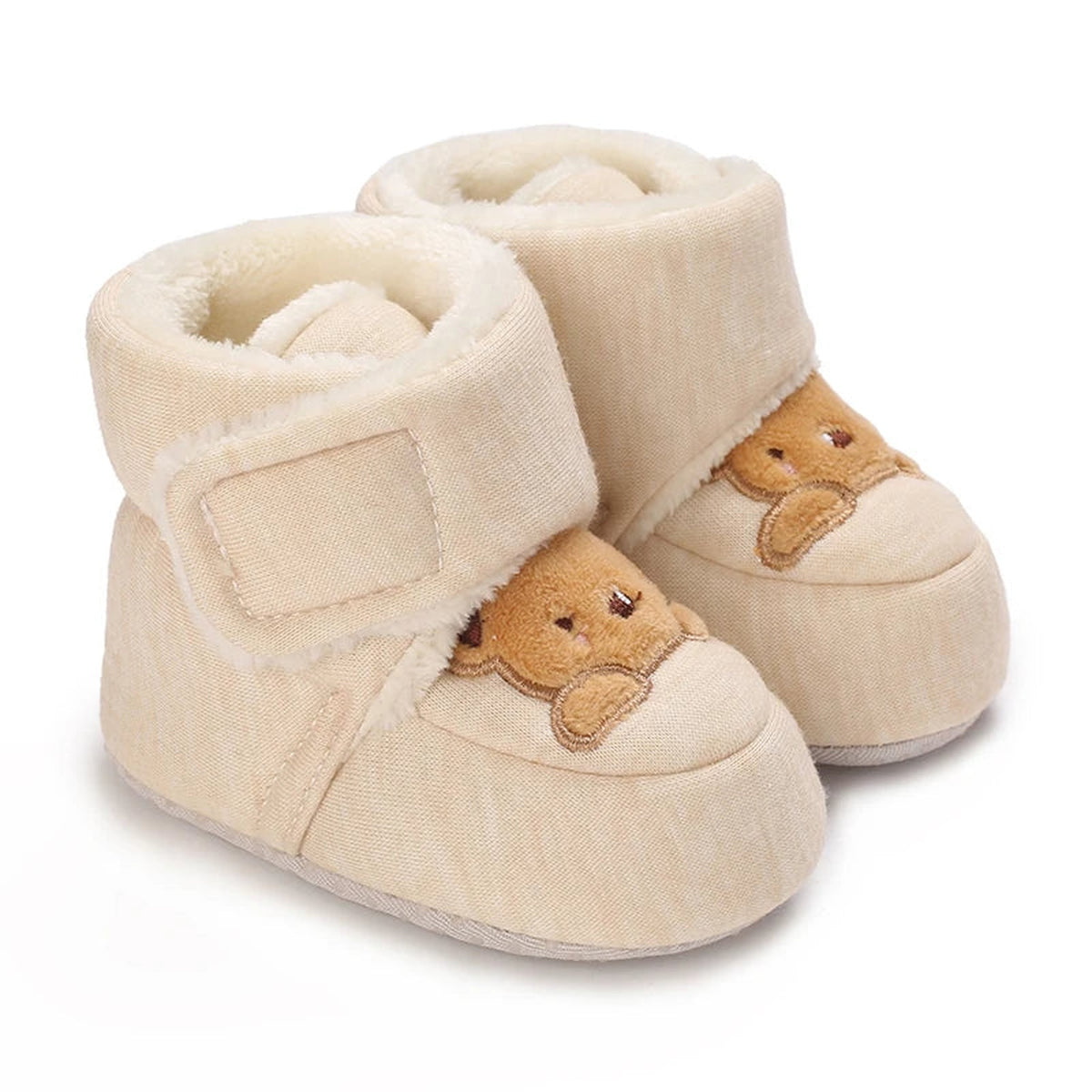 Lumiwee Cub Baby Booties for Newborns & Infants, Brown Bear option