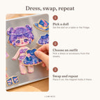 Lumiwee infographic: Dahlia - Dress, swap, repeat