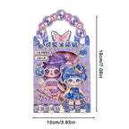 Lumiwee Dahlia Magnetic Dress-Up Dolls Set, Purple Hair option