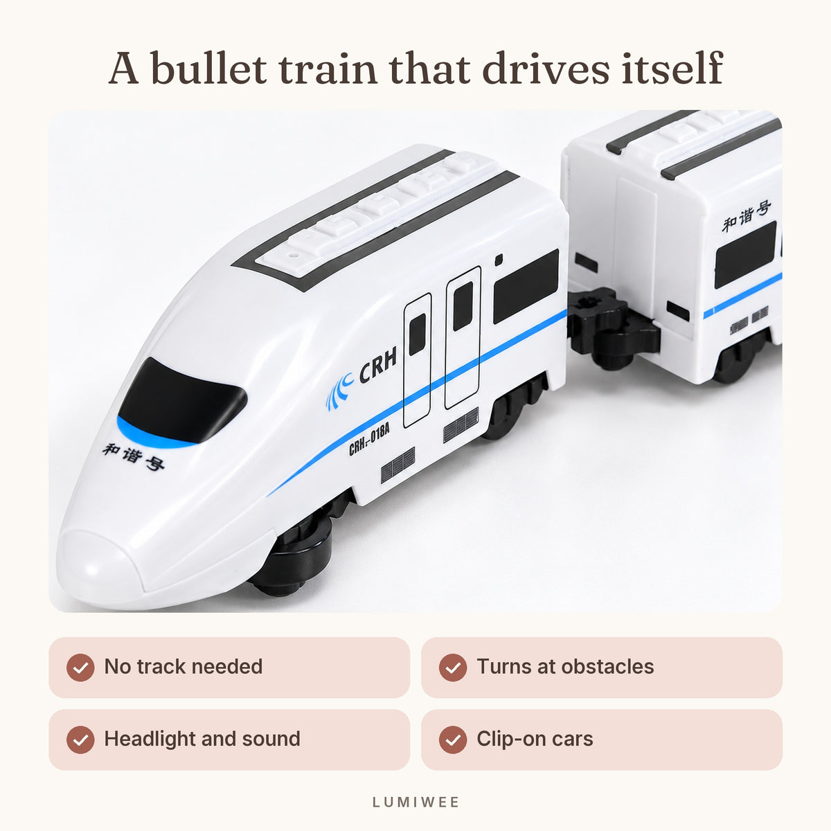 Lumiwee infographic: Dash - A bullet train that drives itself