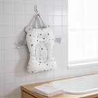 Lumiwee Dew baby bath support cushion: the cushion hanging on a hook to air-dry