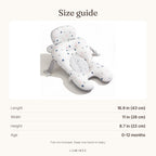 Lumiwee infographic: Dew - Size guide