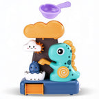 Lumiwee Dino waterfall bath toy: dinosaur waterfall bath toy on a white background