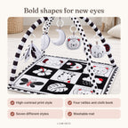 Lumiwee infographic: Domino - Bold shapes for new eyes