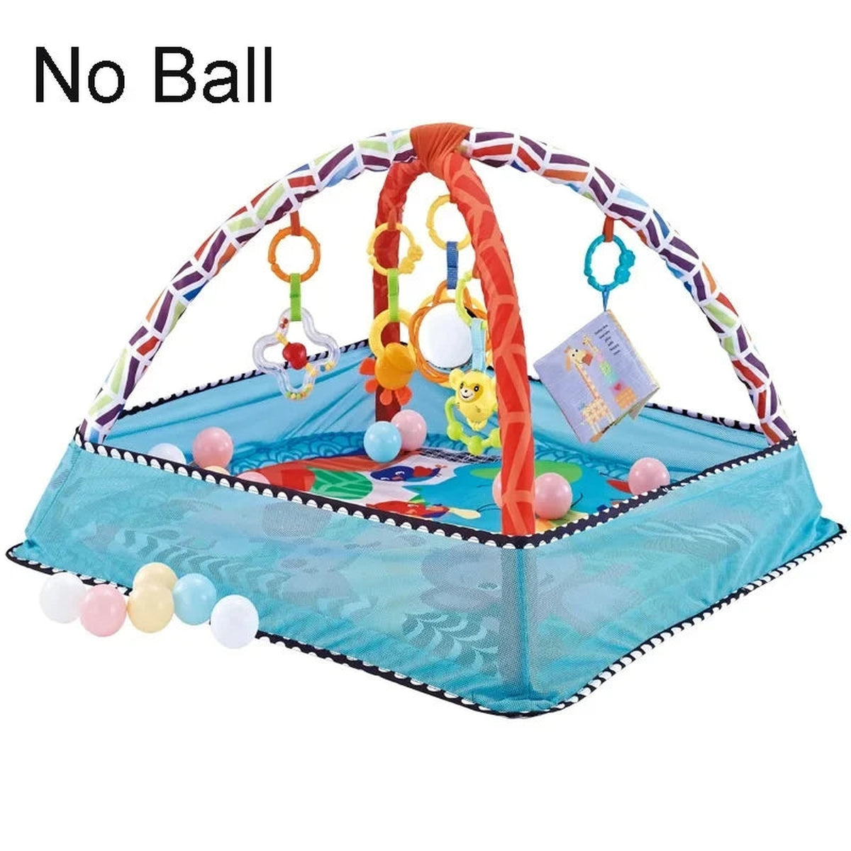 Lumiwee Domino Baby Play Mat & Activity Gym, Blue Mesh-Sided option