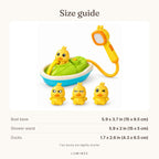 Lumiwee infographic: Drizzle - Size guide