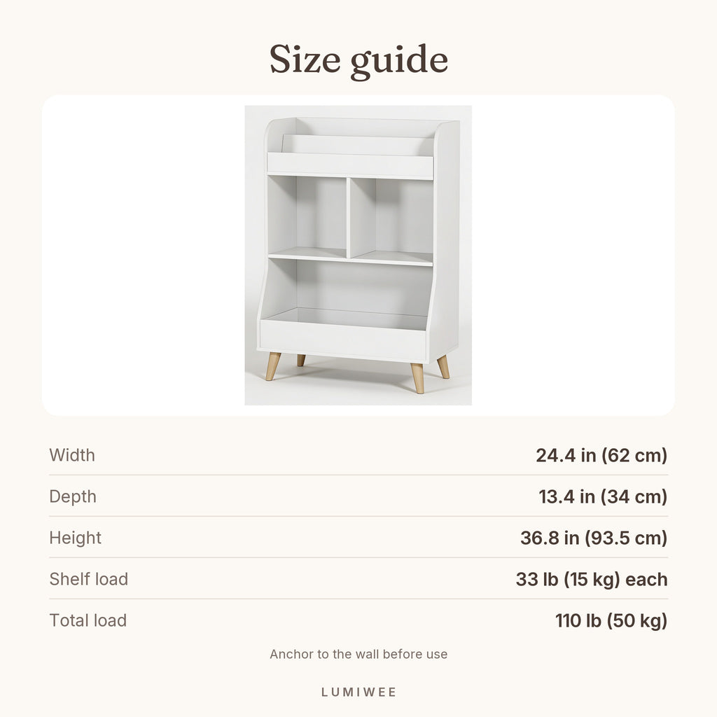 Lumiwee infographic: Elm - Size guide