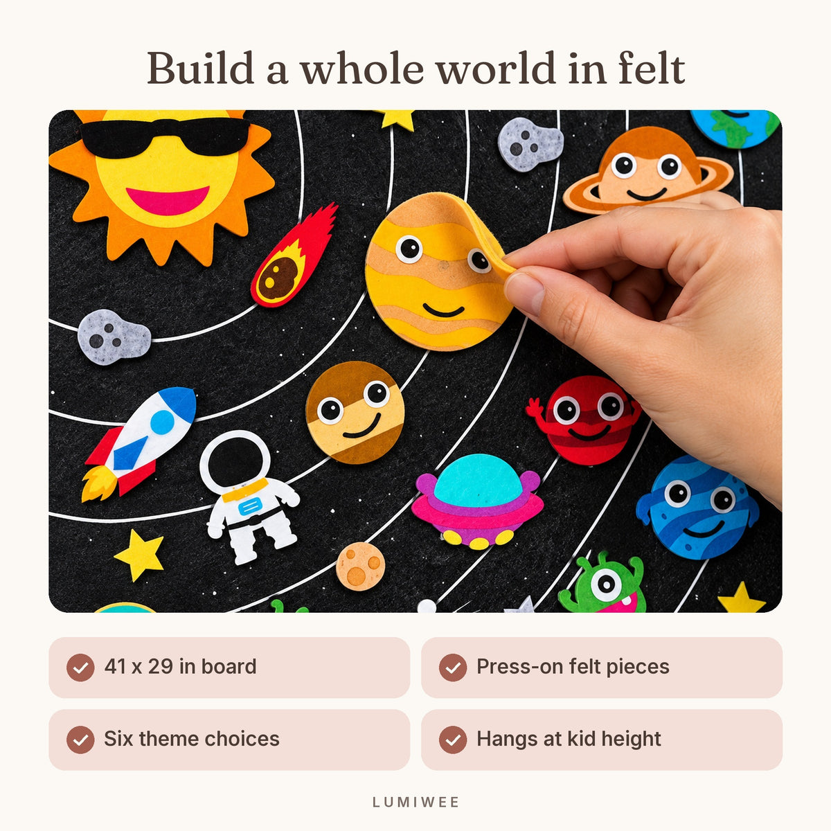 Lumiwee infographic: Fable - Build a whole world in felt
