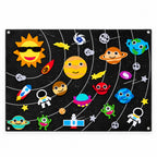 Lumiwee Fable Felt Board: Starry Sky theme on a white background