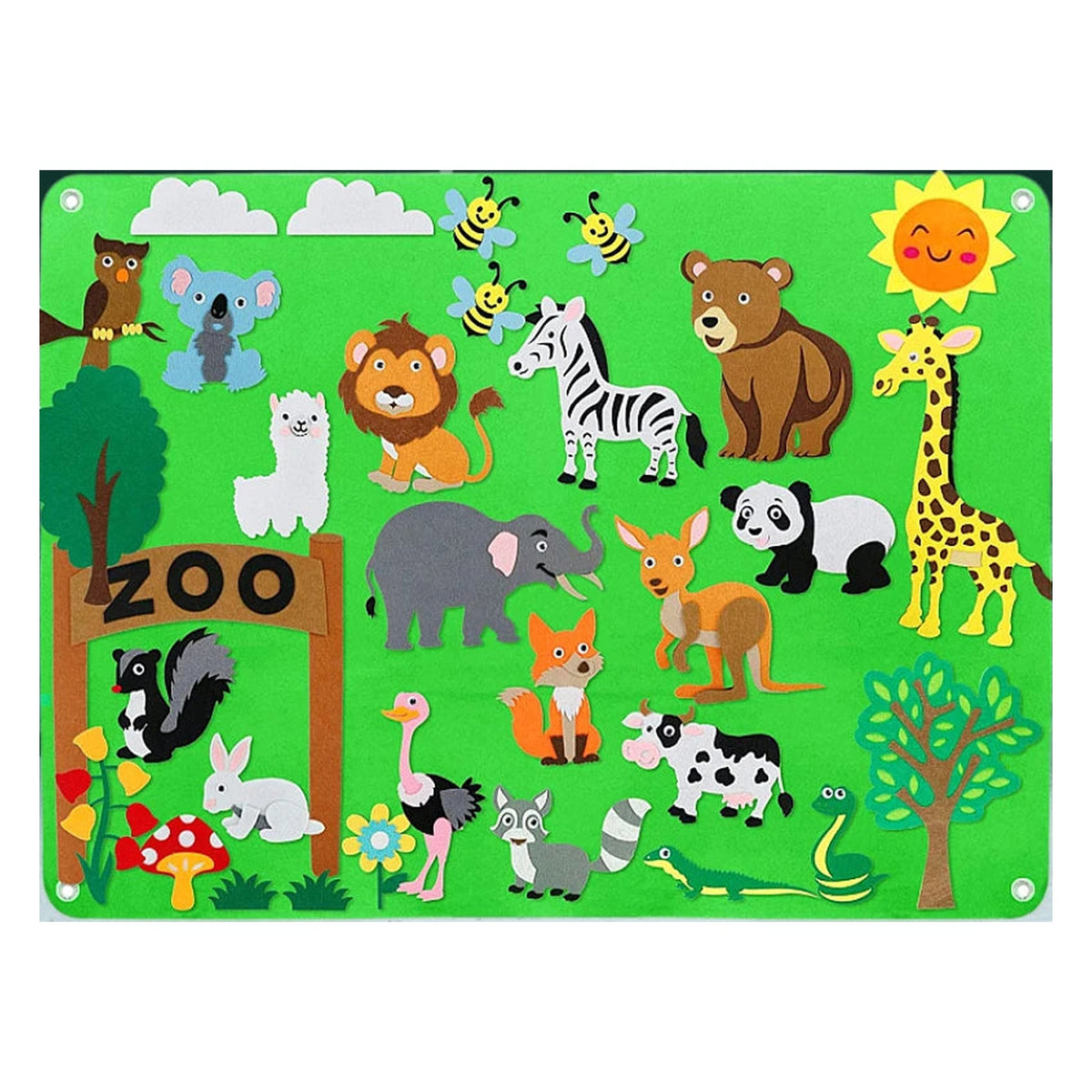 Lumiwee Fable Felt Board, Zoo option