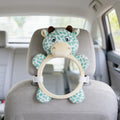 Lumiwee Glance back seat baby car mirror: plush giraffe baby mirror strapped to a rear headrest
