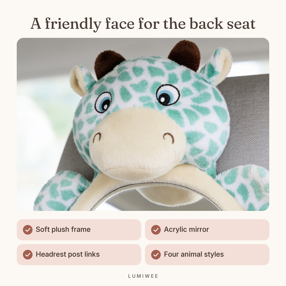 Lumiwee infographic: Glance - A friendly face for the back seat