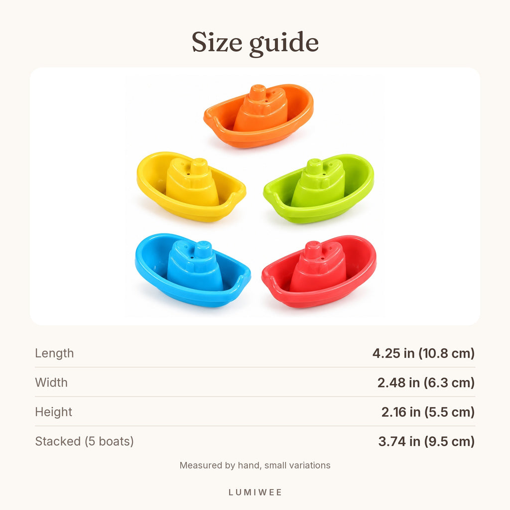 Lumiwee infographic: Harbor - Size guide