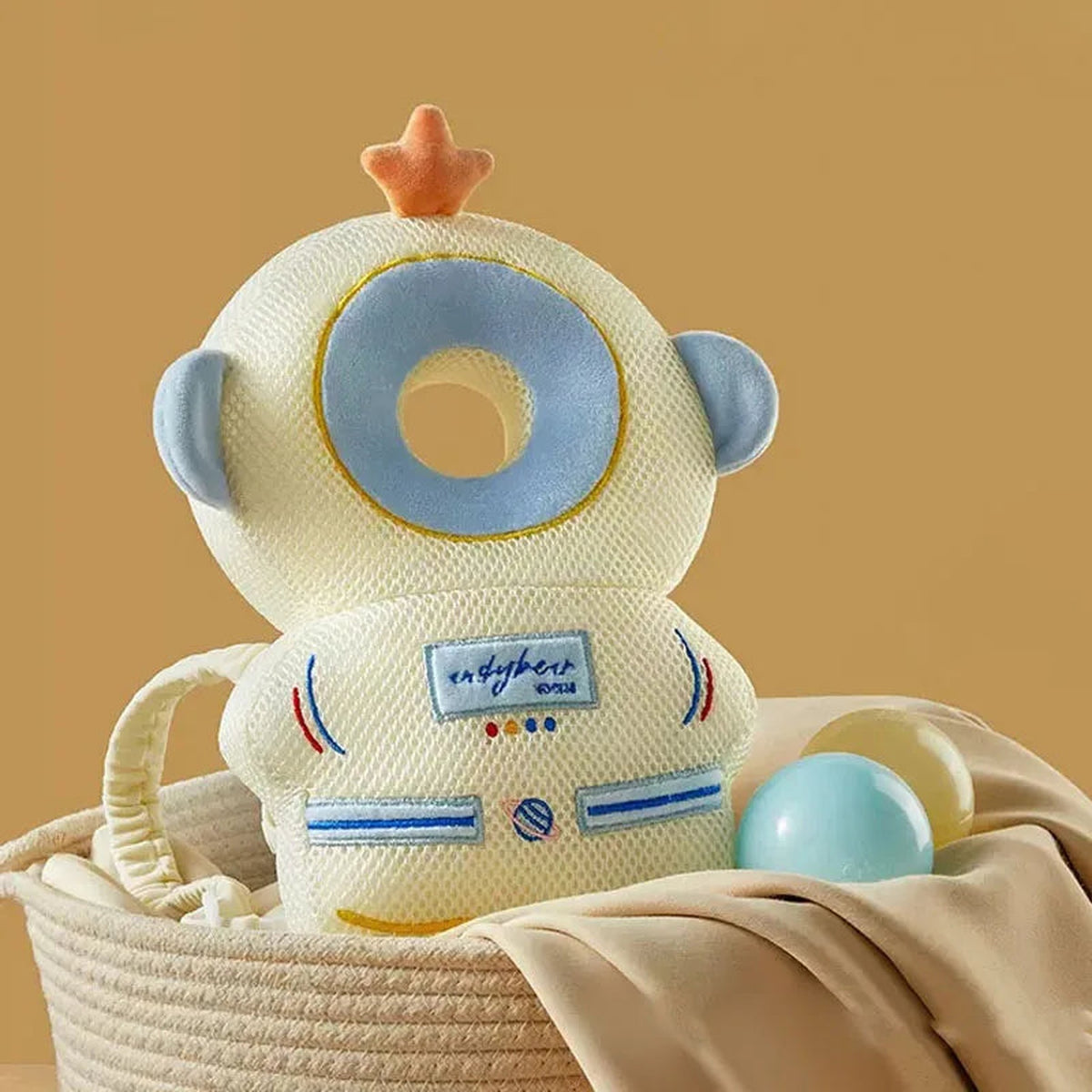 Lumiwee Infant Head Protector Backpack, Astronaut (Netcloth) option