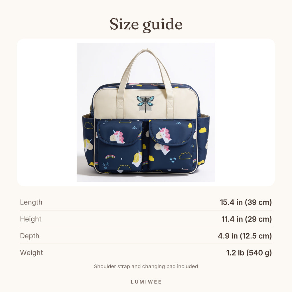 Lumiwee infographic: Lark - Size guide