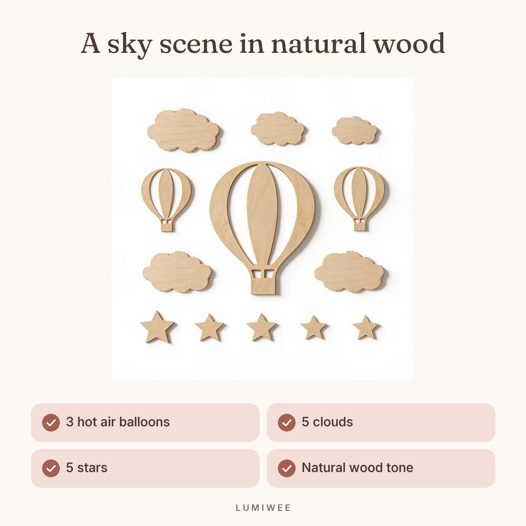 Lumiwee infographic: Lofty - A sky scene in natural wood