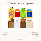 Lumiwee infographic: Meadow - Texture mats: size guide