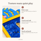 Lumiwee infographic: Meadow - Texture mats: quiet play